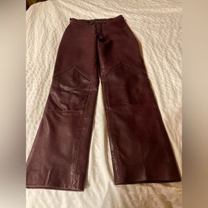 Vintage original leather pants 28x30